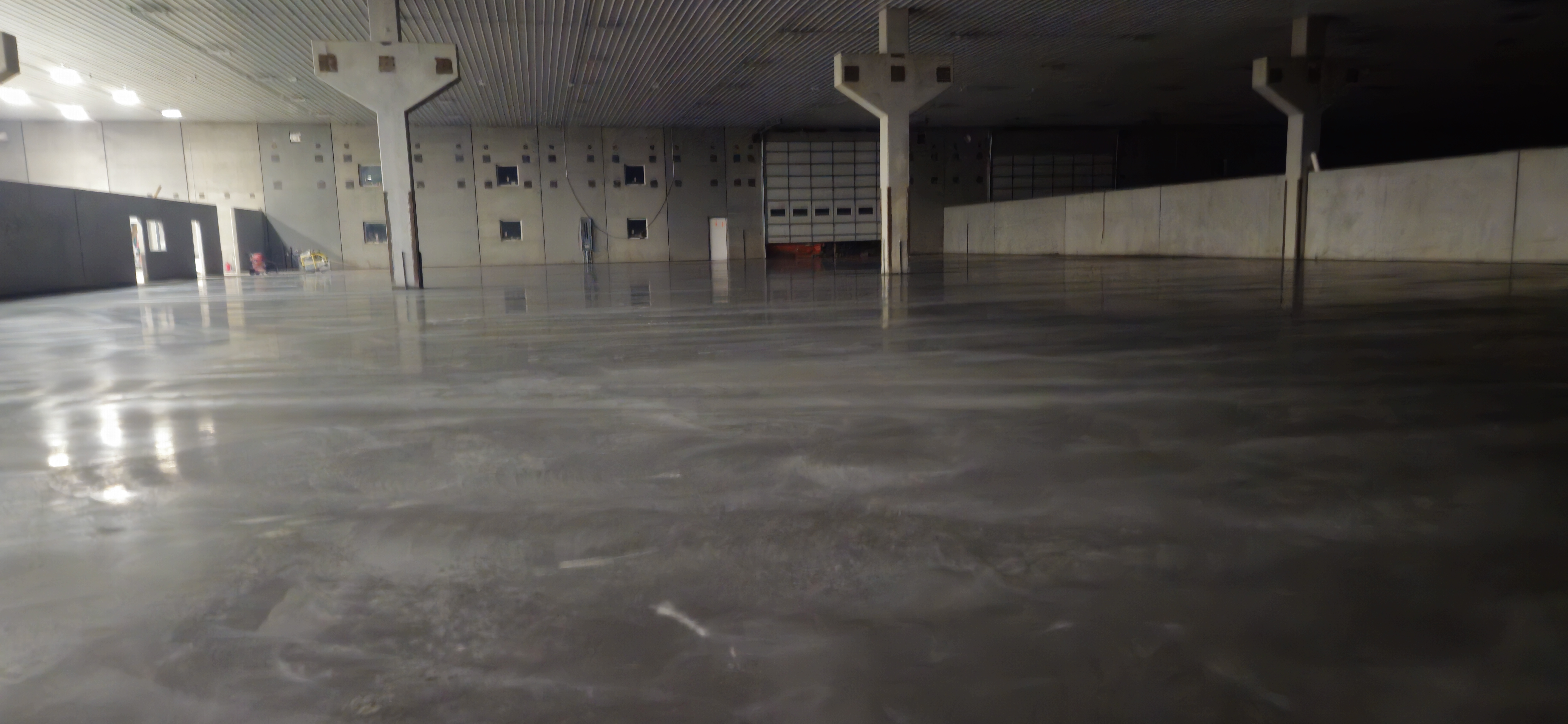 Evening concrete work