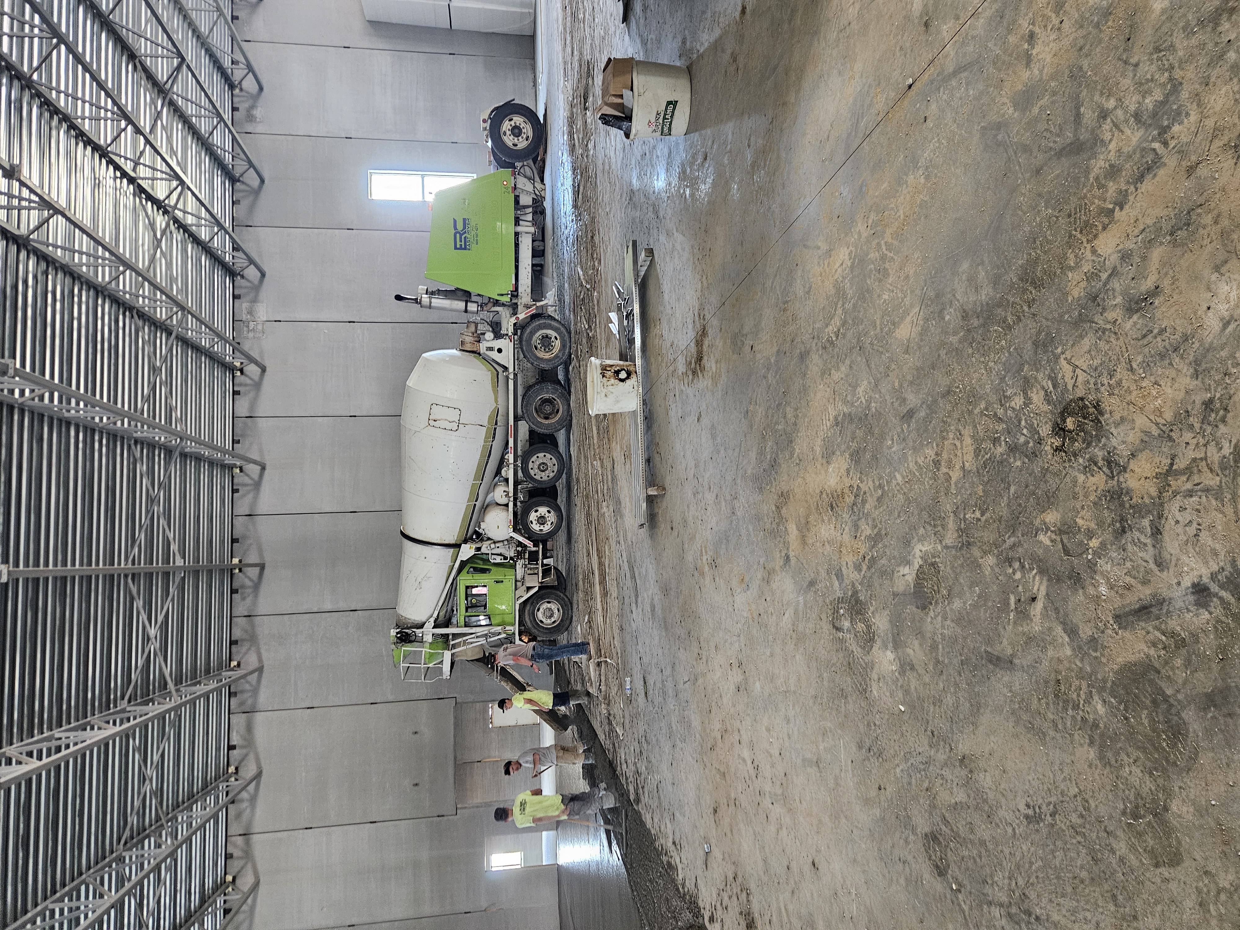 Large commercial pour