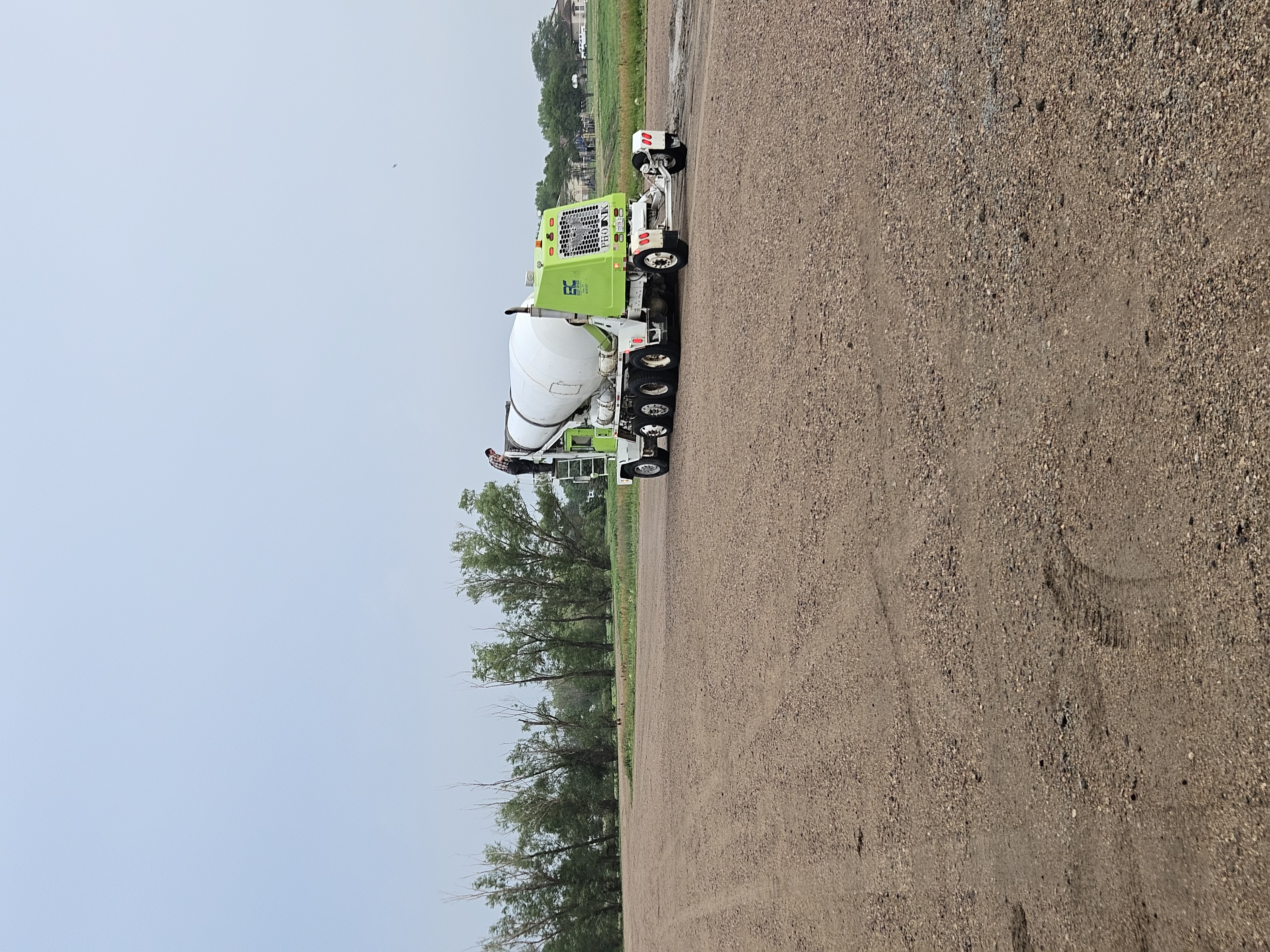 Recent concrete pour by East River Concrete