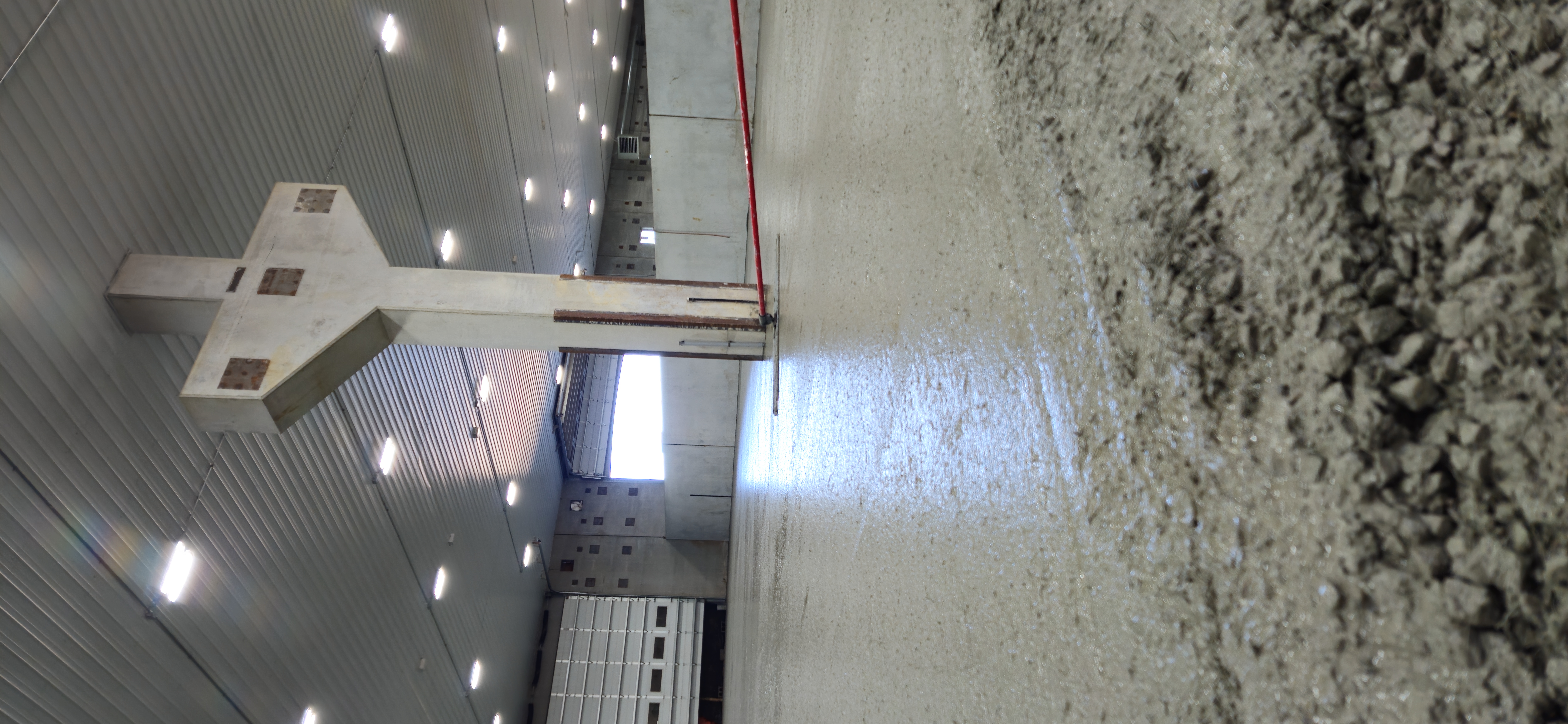 Concrete pour in progress